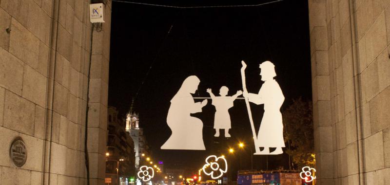 Decoración en la Puerta de Alcalá